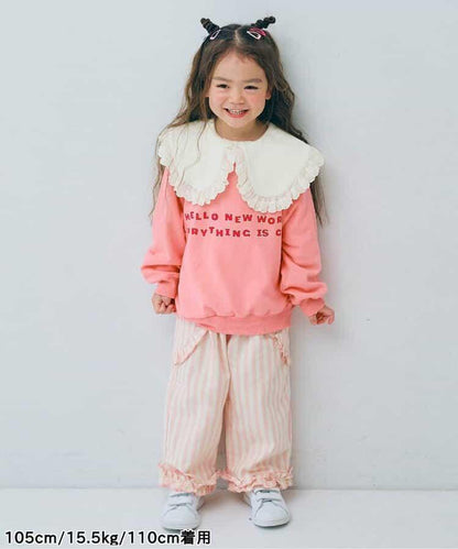 愛心口袋荷葉邊褲 Link