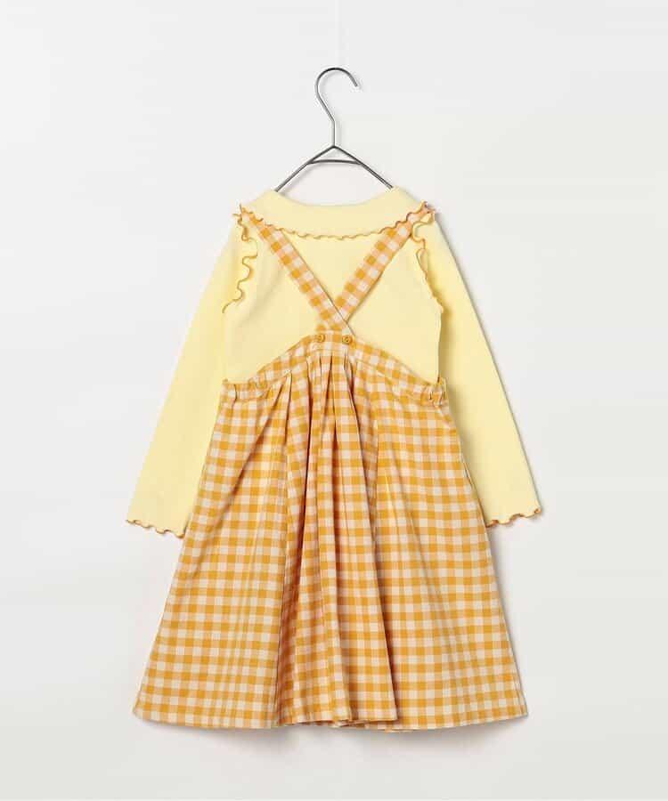 格子連衣裙&波浪邊上衣套裝 Link