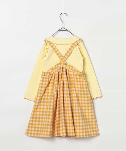 格子連衣裙&波浪邊上衣套裝 Link