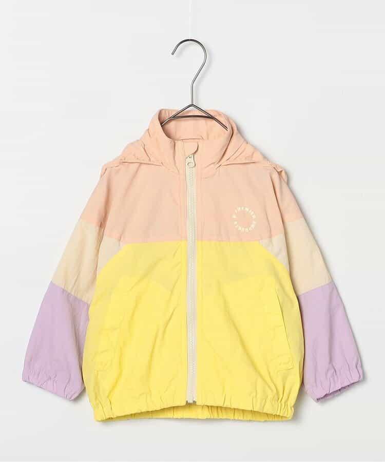 多色防風夾克