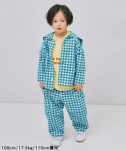 拼接設計寬鬆長褲 Link