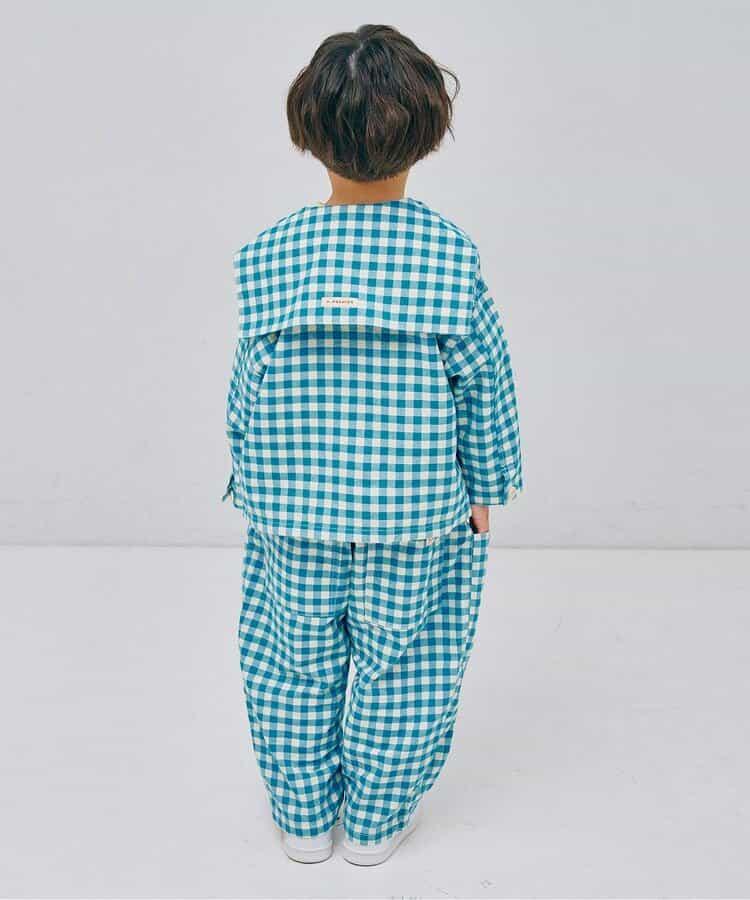 拼接設計寬鬆長褲 Link