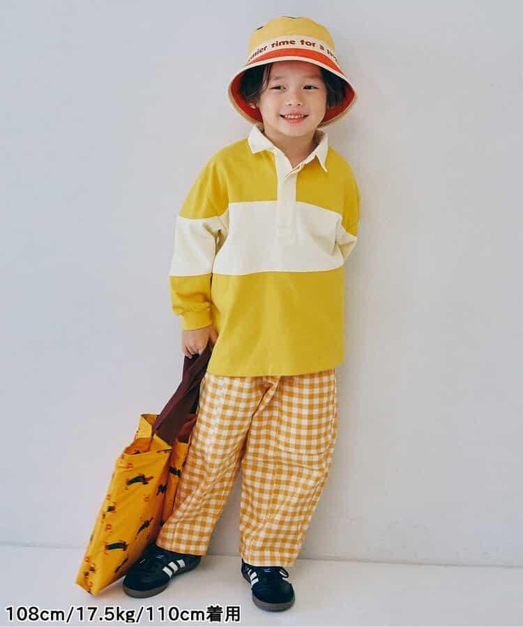 拼接設計寬鬆長褲 Link