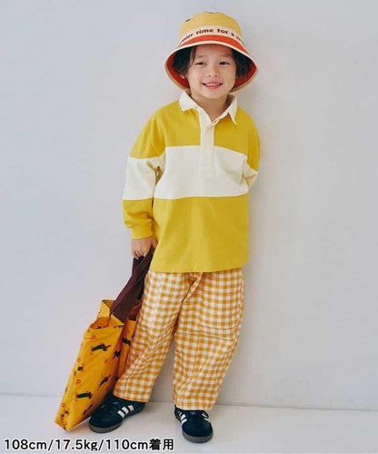 拼接設計寬鬆長褲 Link