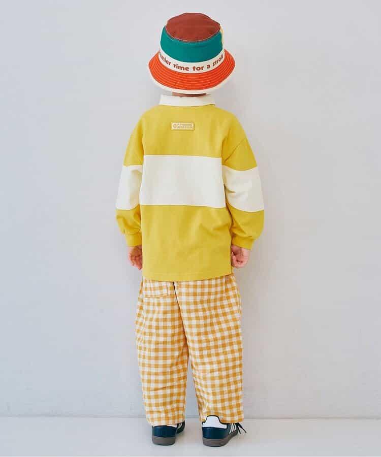 拼接設計寬鬆長褲 Link