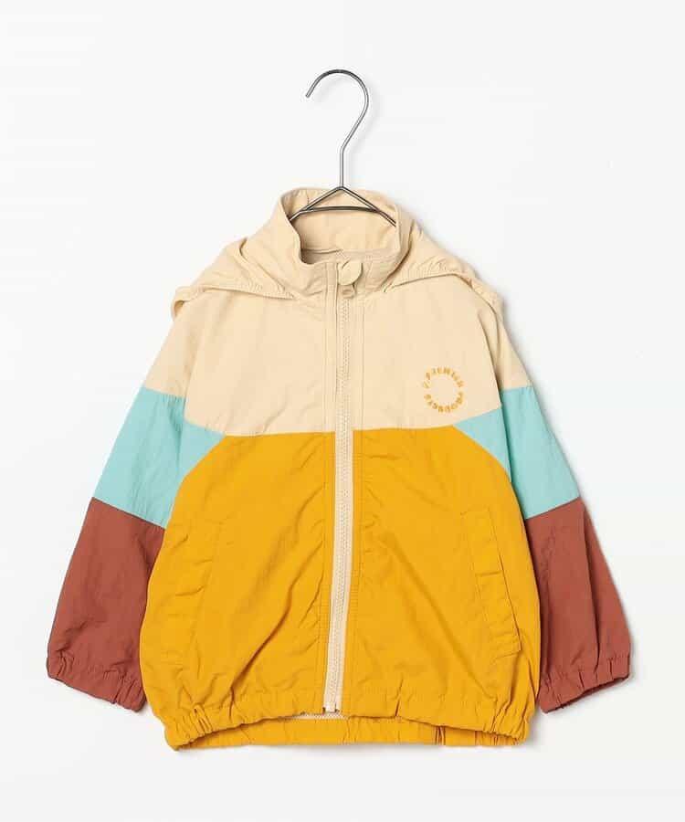 多色防風夾克