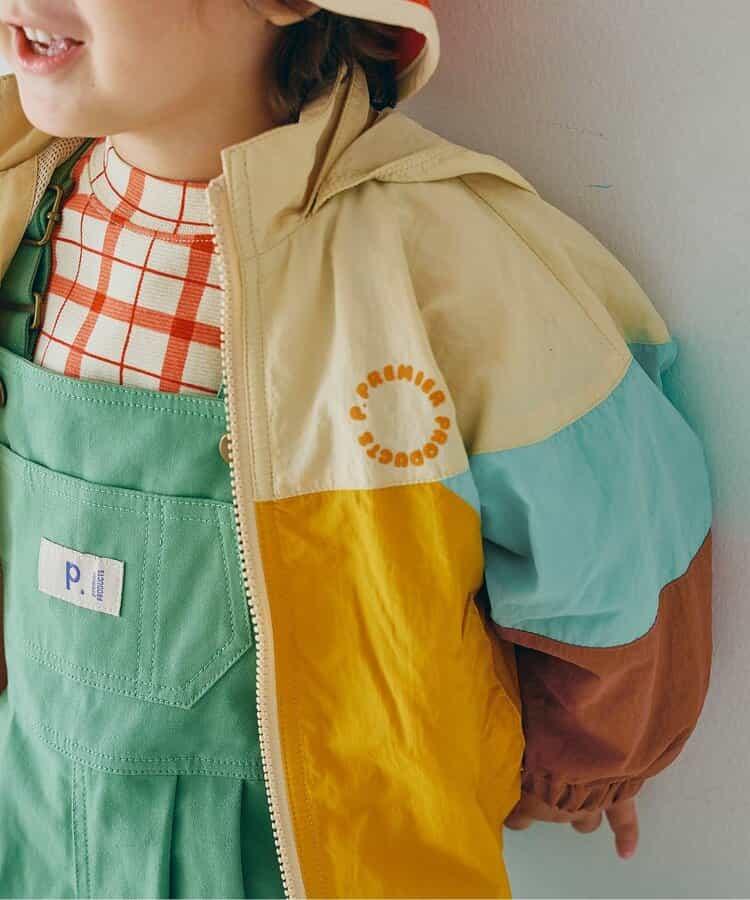 多色防風夾克
