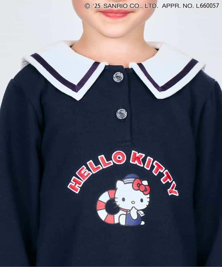 《Hello Kitty》蝴蝶結水手連衣裙