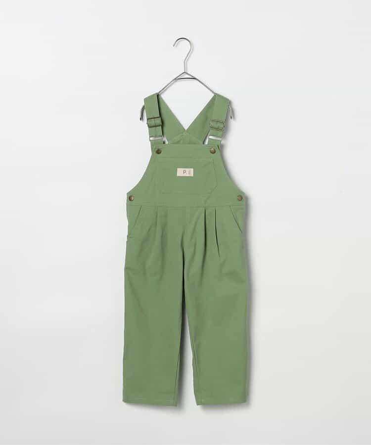 牛仔色斜紋布揹帶褲