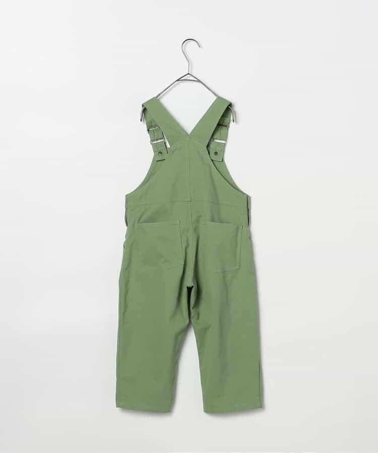 牛仔色斜紋布揹帶褲