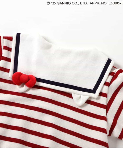《Hello Kitty》蝴蝶結水手連衣裙