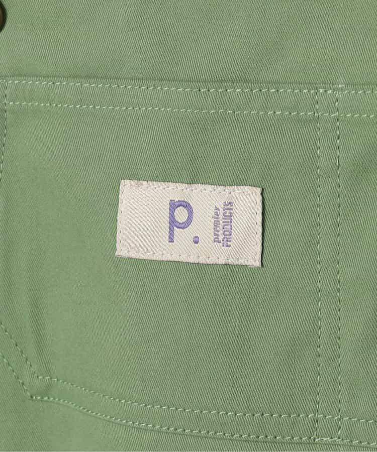 牛仔色斜紋布揹帶褲