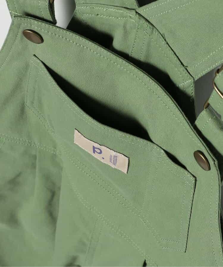 牛仔色斜紋布揹帶褲