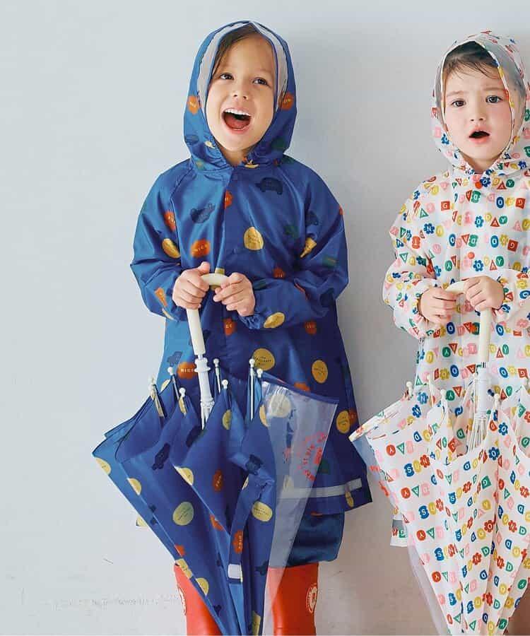 雨天樂趣滿版圖案雨衣