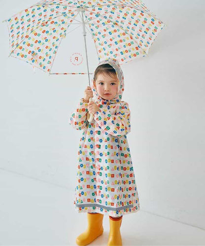 雨天樂趣滿版圖案雨衣