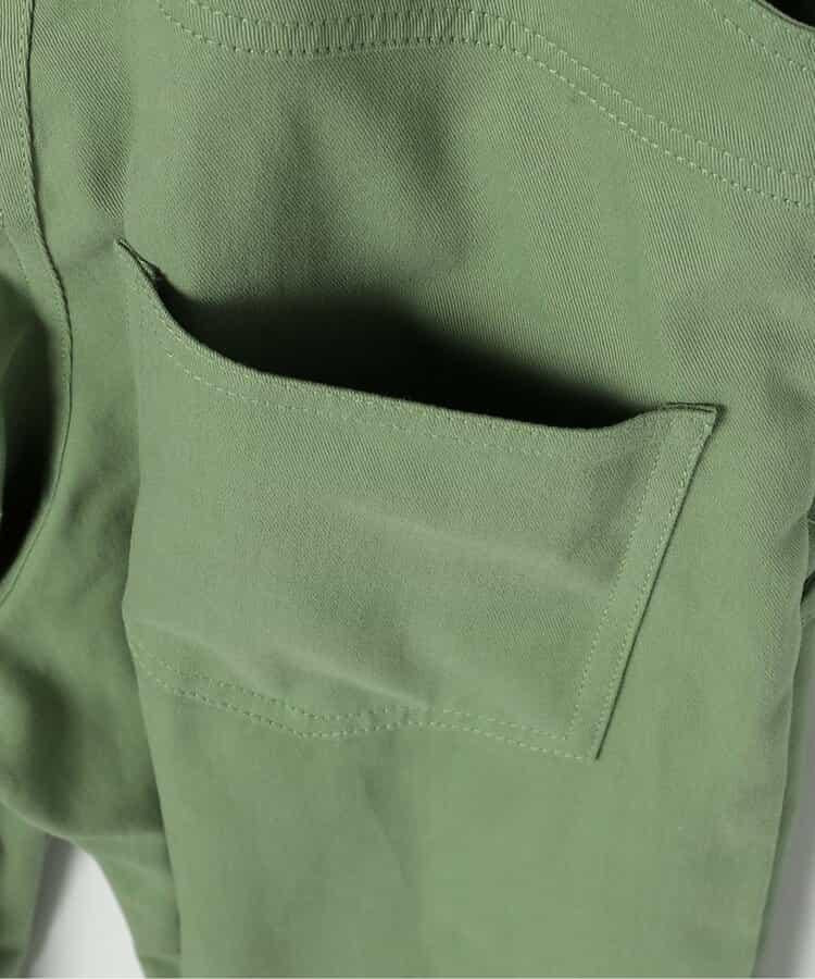 牛仔色斜紋布揹帶褲