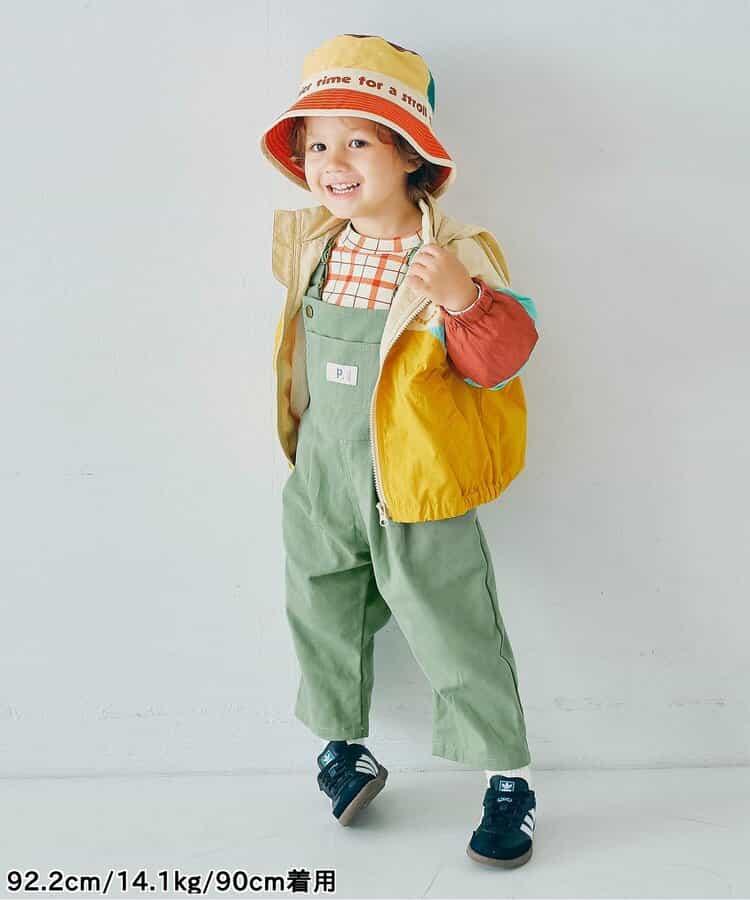 牛仔色斜紋布揹帶褲