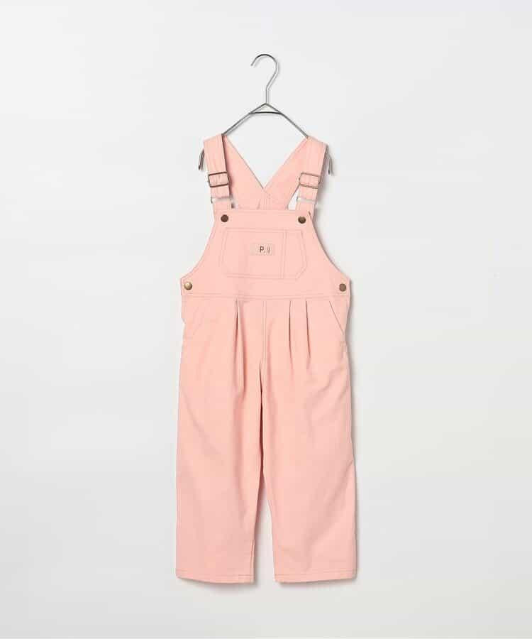 牛仔色斜紋布揹帶褲