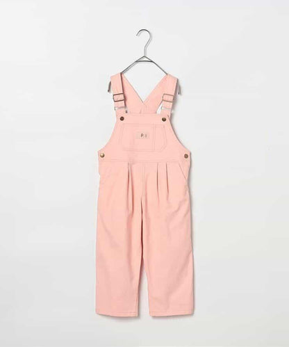 牛仔色斜紋布揹帶褲