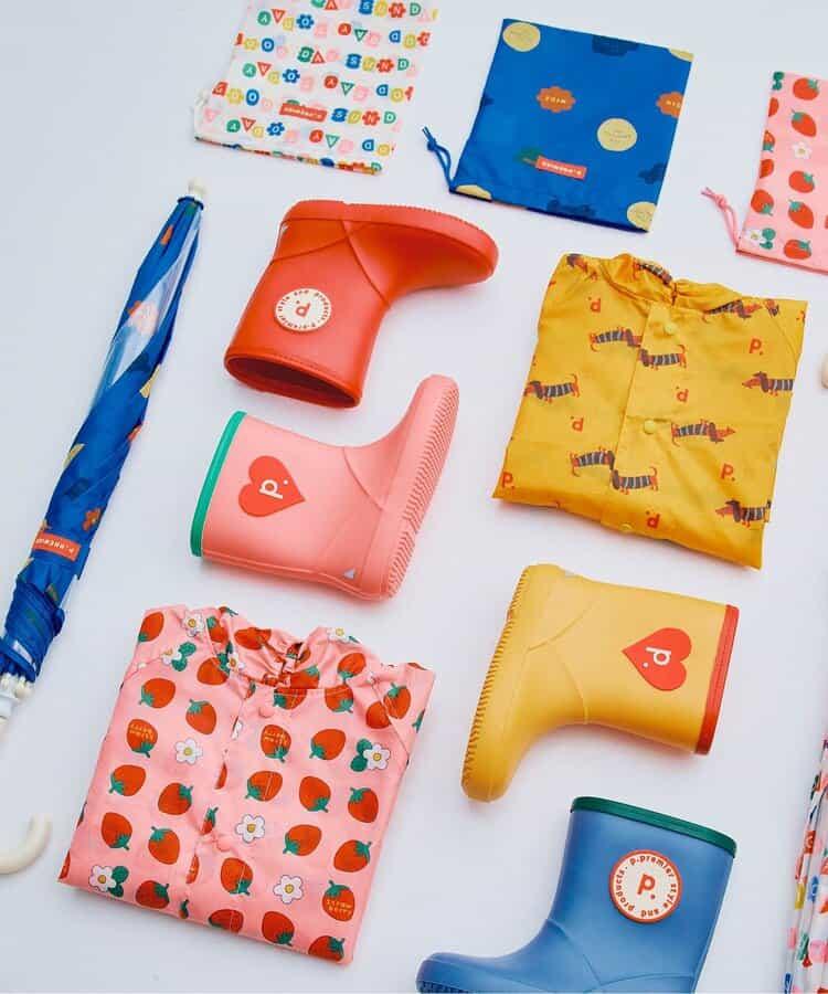 雨天趣味圖案設計雨靴