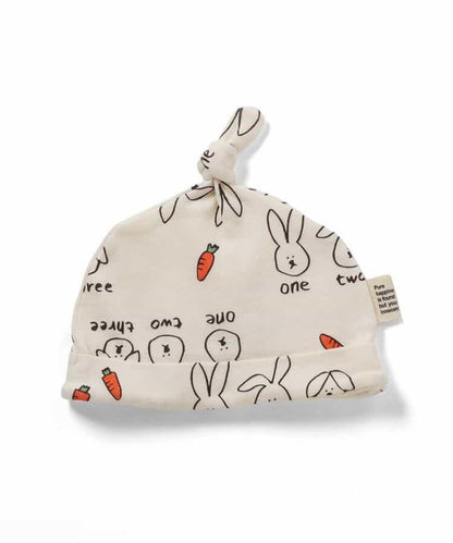 貓兔紗布繫帶帽