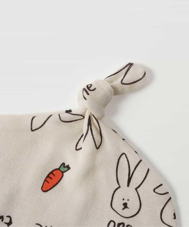 貓兔紗布繫帶帽