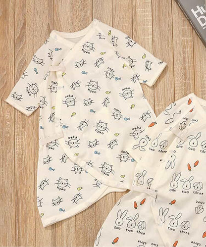 貓兔紗布連體內衣