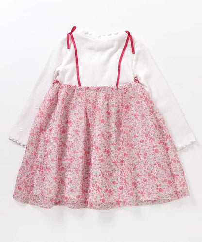 花卉雪紡連衣裙_アプレレクールマシェリ