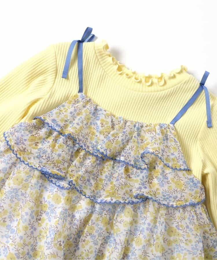 花卉雪紡連衣裙_アプレレクールマシェリ