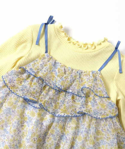 花卉雪紡連衣裙_アプレレクールマシェリ