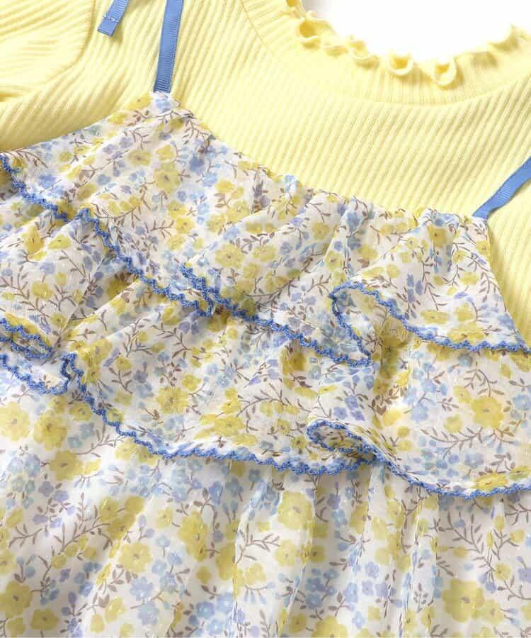 花卉雪紡連衣裙_アプレレクールマシェリ