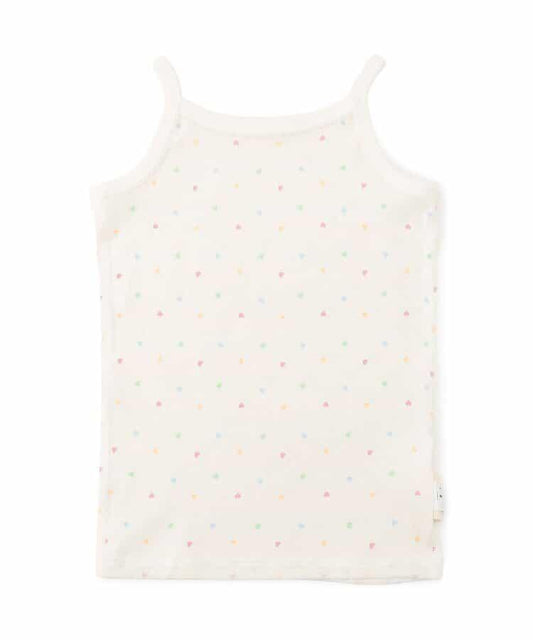 GIRLS全棉印花吊帶背心