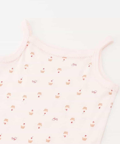 GIRLS全棉印花吊帶背心