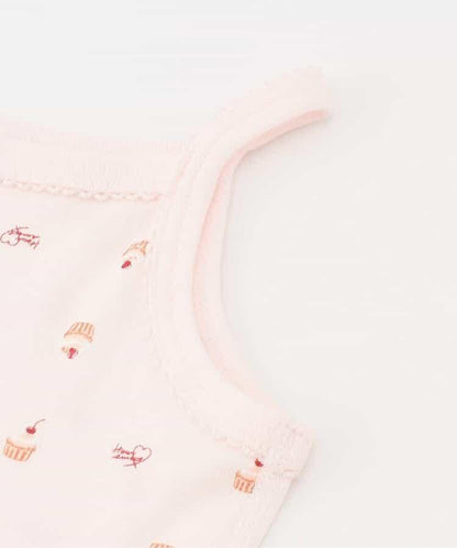 GIRLS全棉印花吊帶背心