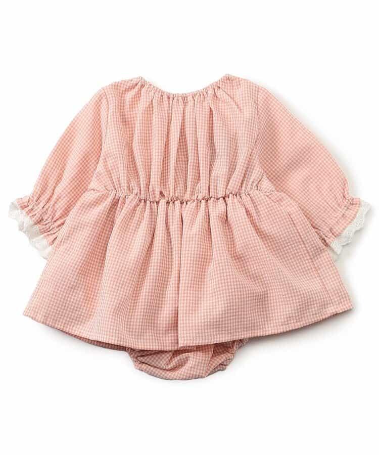 水果刺繡褶皺設計連體衣