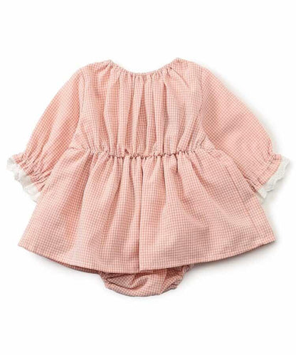 水果刺繡褶皺設計連體衣