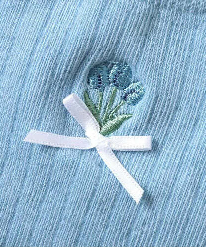 單點刺繡中筒襪