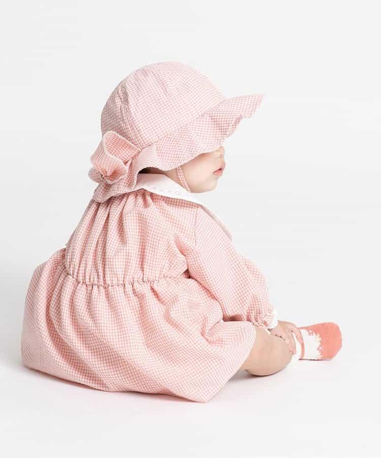 水果刺繡褶皺設計連體衣