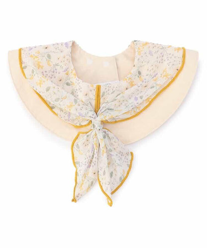 花卉圖案雪紡圍巾圍嘴