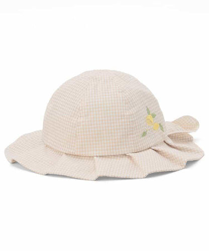 水果圖案刺繡防曬嬰兒帽