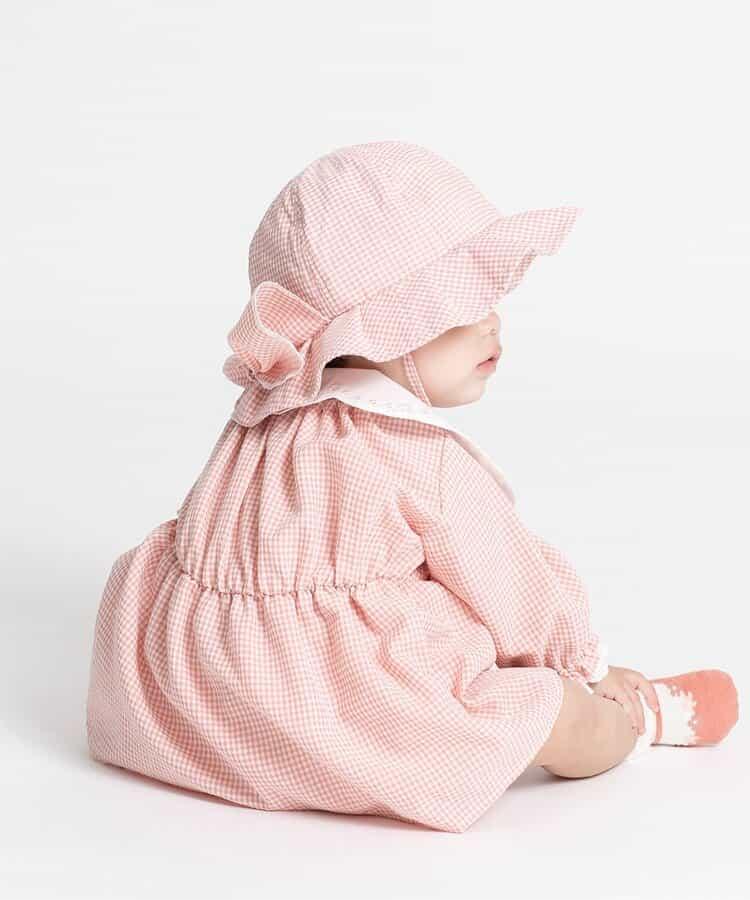 水果圖案刺繡防曬嬰兒帽