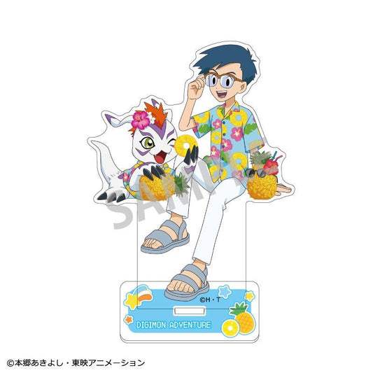 《數碼寶貝大冒險》亞克力立牌（雙人組） 城戶丈&哥瑪獸/水果派對