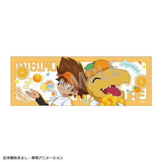 《數碼寶貝大冒險》長方形徽章 八神太一&亞古獸/水果派對