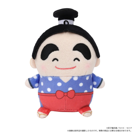 《忍者亂太郎》豆豆玩偶（毛絨公仔掛件）／福富新兵衛（便服版）