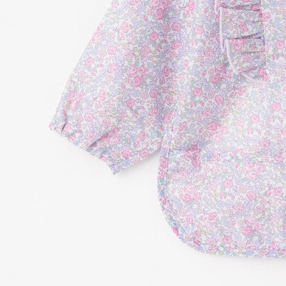 小花圖案兒童餐用罩衣