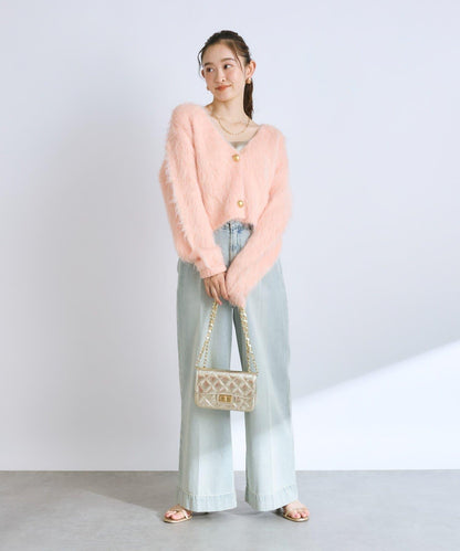 【全骨架推薦最強針織衫】長毛羽短款開衫