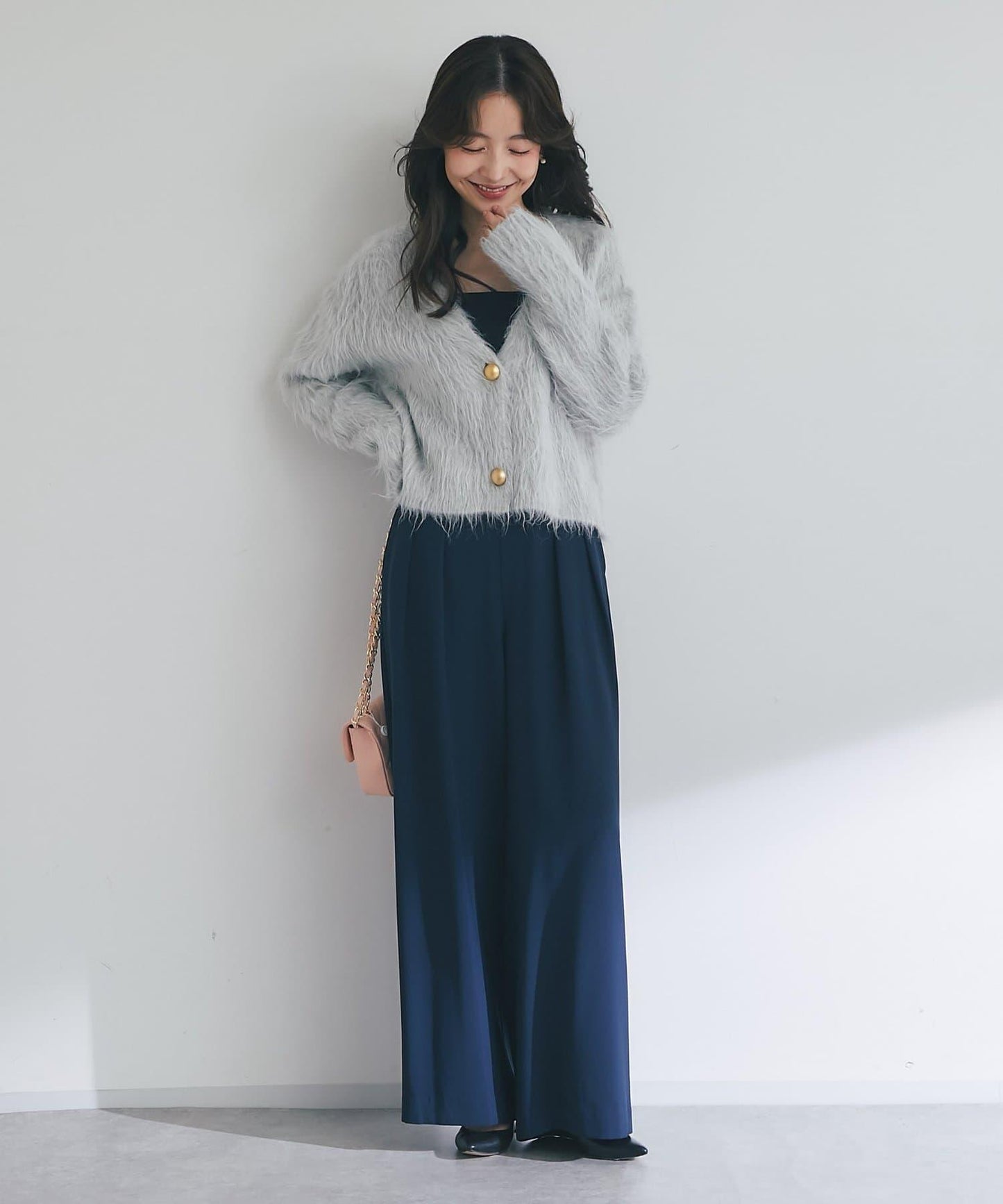 【全骨架推薦最強針織衫】長毛羽短款開衫