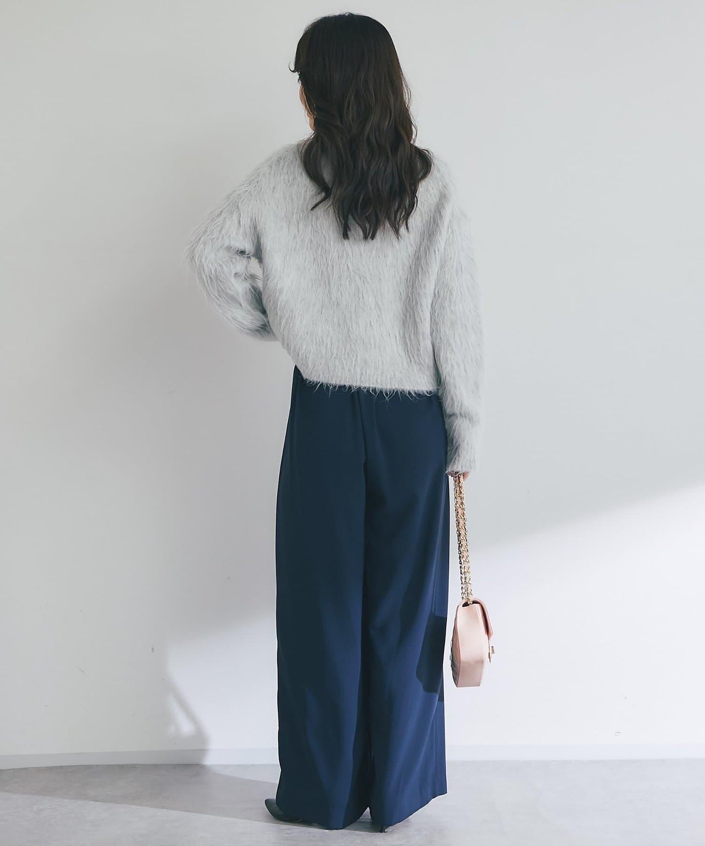 【全骨架推薦最強針織衫】長毛羽短款開衫