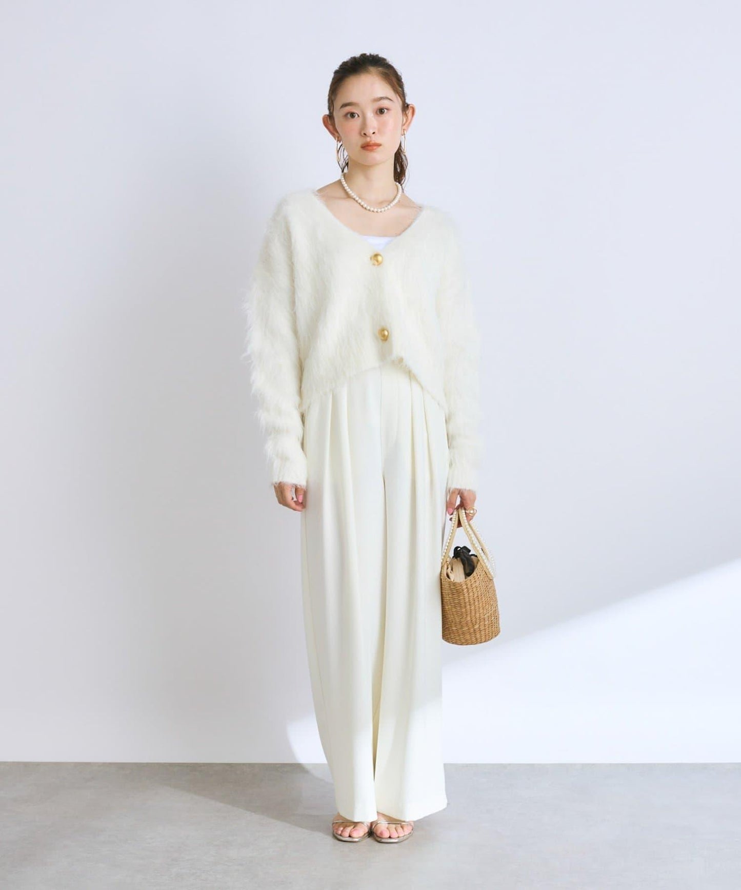 【全骨架推薦最強針織衫】長毛羽短款開衫