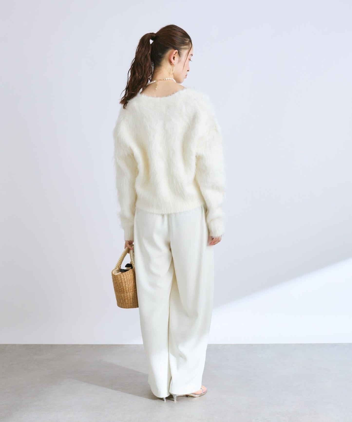 【全骨架推薦最強針織衫】長毛羽短款開衫